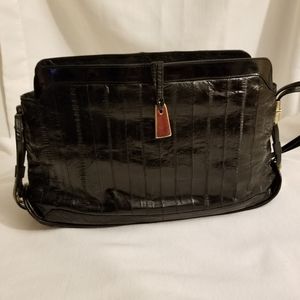 🍁Closet clean out!🍁Vintage eel skin purse black